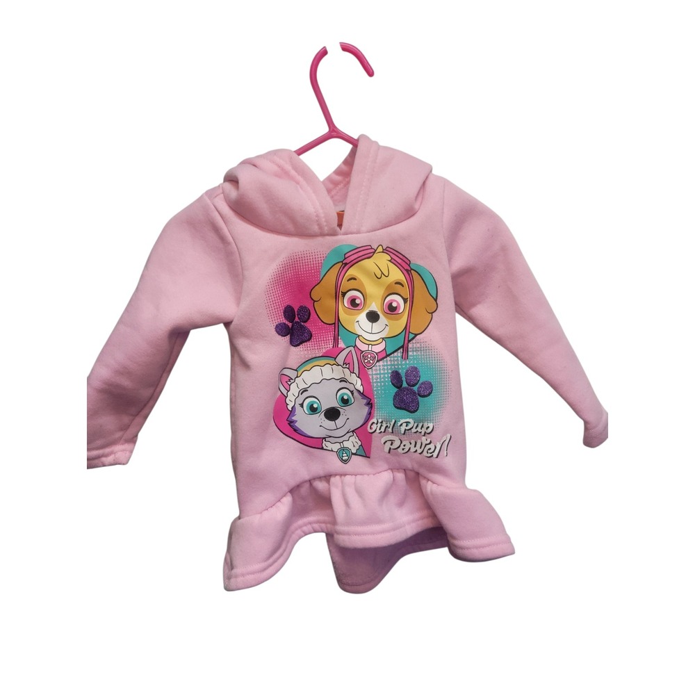 Paw Patrol Skye Everest Girl Pup Power Pink‎ Hoodie Dress Size 12M